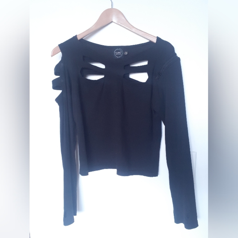 Unique Ribcage-inspired Long Sleeve Top, M - Picture 16 of 16